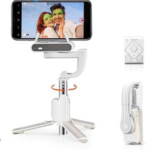 Selfie Stick Gimbal Stabilizer 360°Tripod Wireless Remote Extendable Stick